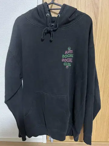 ANTI SOCIAL SOCIAL CLUB 블랙 후드티