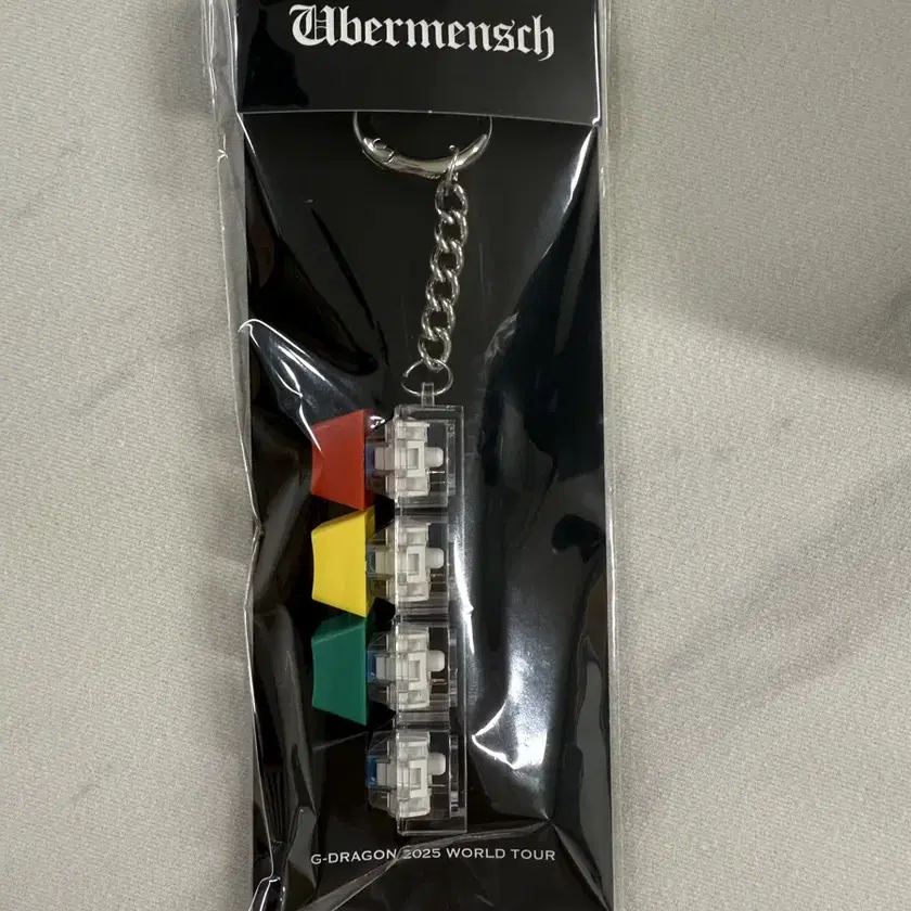 【PEACEMINUSONE】 G-DRAGON Ubermensch Keycap Keyring G-DRAGON [ KEYCAP KEYRING ] Übermensch 2025 WORLD TOUR IN
