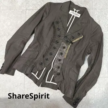 ShareSpirit 공유 정신 이종 소재 테일러드 자켓