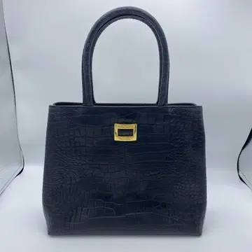 NINA RICCI 니나리치 핸드백 크로코 무늬 블랙