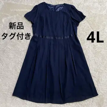 택 포함 새상품 니센 n' 원피스 네이비 드레이프감 4L