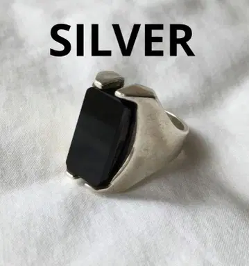빈티지 오닉스 실버 핑키링 SILVER