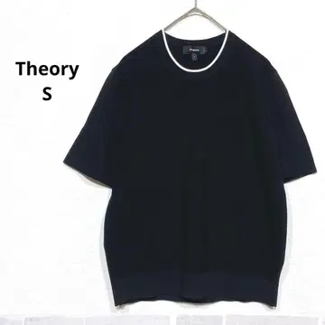24SS Theory 띠어리 반팔 니트 블랙 S 사이즈 H873