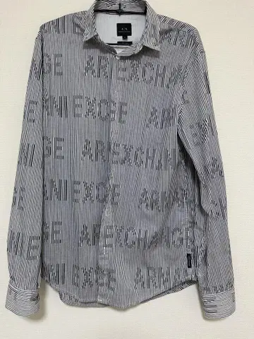 Armani Exchange 스트라이프 긴팔 셔츠