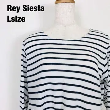 Rey Siesta 레이 시에스타 긴팔 티셔츠 컷소 보더 무늬 F3