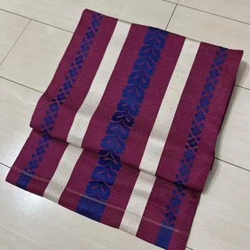나고야 오비 도쿠토 후지 고전적인 패턴 등나무 꽃 여름용