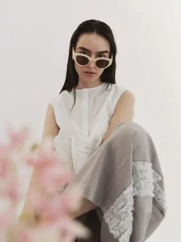 HIAND 넓은 허리선 팬츠
