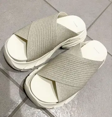 JEANASIS 크로스 라메 샌들