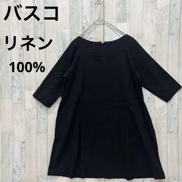 새상품급 바스코 원피스 튜닉 린넨 블랙