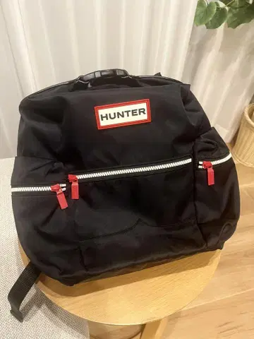 HUNTER 블랙 백팩 백팩 여성용