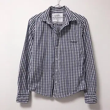 Frank and Eileen BARRY 발리 깅엄 체크 긴팔 셔츠 XS
