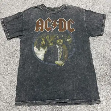 구제 의류 티셔츠 ACDC 밴 티셔츠 빈티지