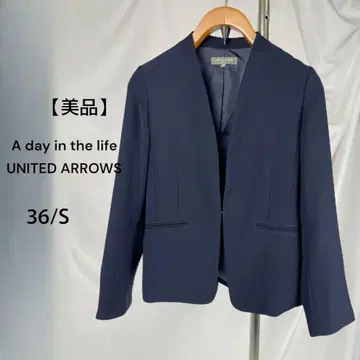새상품급 A day in the life 노카라 자켓 블루 S
