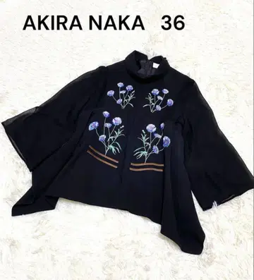 AKIRA NAKA 아키라 나카 새상품 자수 변형 블라우스 셔츠