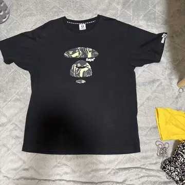 남성용 Aape 티셔츠 2XL 블랙