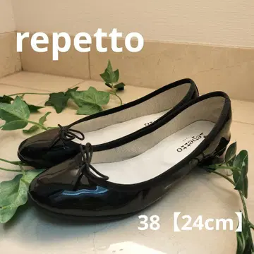 레페토 레페토 플랫슈즈 블랙 에나멜 38 24cm