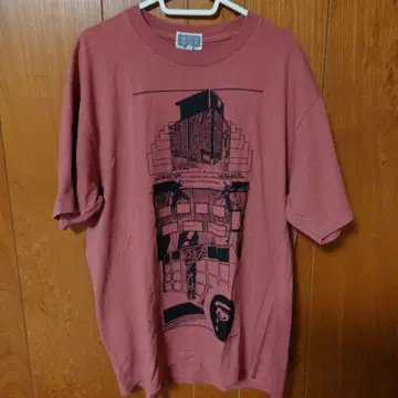 CAV EMPT 그래픽 프린트 티셔츠 핑크