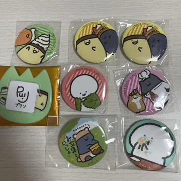 문구와 함께 푸딩 씨 캔뱃지 유치원 배지 8개 세트