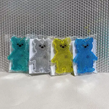 메르세데스 벤츠 오리지널 곰 키링 리플렉터 4색 세트