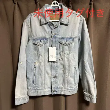 자라 데님 자켓 데미지 미사용 택 포함 S