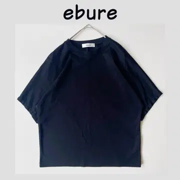 새상품급 ebure 예쁜 얼굴 티셔츠 블랙 티셔츠 수피마 코튼 에부르
