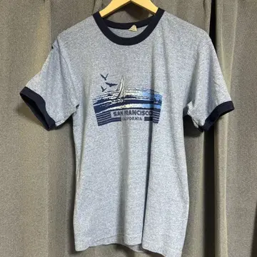 빈티지 링거 티셔츠 올드 서핑 80S
