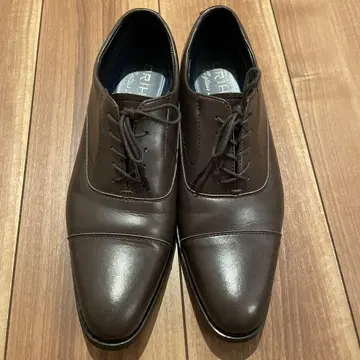 새상품급 ORIHICA 다크 브라운 가죽 신발 25.5cm
