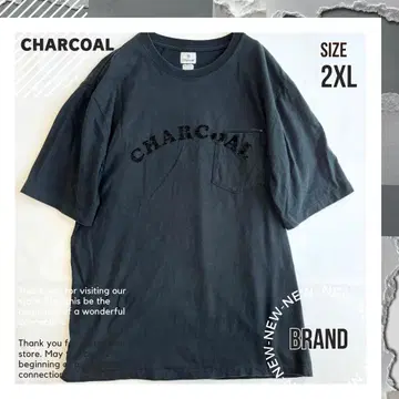 일본제 [차콜] 차콜 더블 포켓 티셔츠 2XL