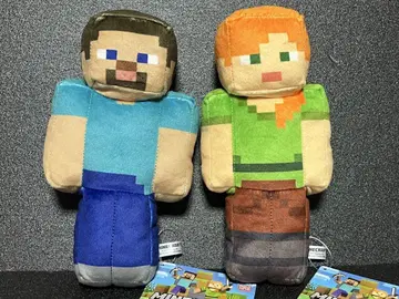 Minecraft 마인크래프트 봉제 인형 스티브 & 알렉스