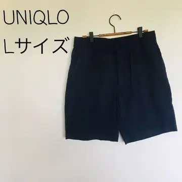 하프 팬츠 [유니클로] 면 허리 밴딩 스트레치 포켓 인도 L