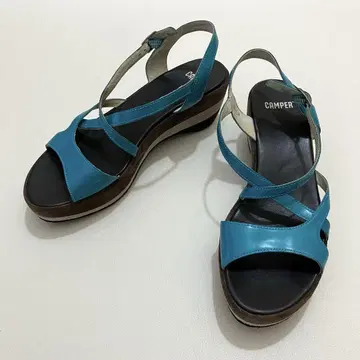 CAMPER 캠퍼 크로스 스트랩 샌들 사이즈 38