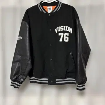 VISION STREET WEAR 바시티 자켓 블랙