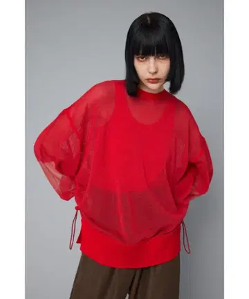 Herin.Cye 메쉬 보이프렌드 탑 보이프렌드 탑