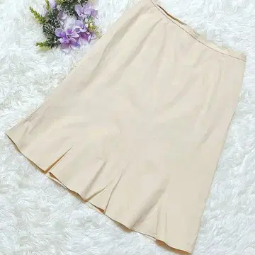 빅 사이즈 탈봇 오피스 캐주얼 성숙/러블리 턱 린넨 혼방 스커트