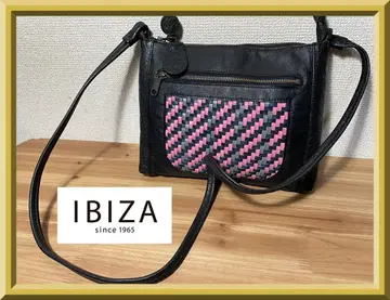 IBIZA 이비자 이비자 뜨개질 절개 숄더 가죽 백