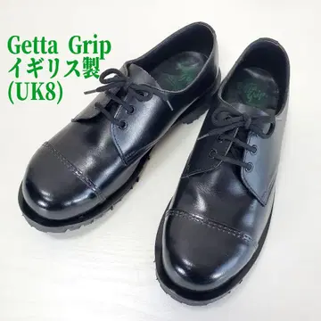 영국제 Getta Grip 게타 그립 3홀 가죽 신발 uk8 블랙