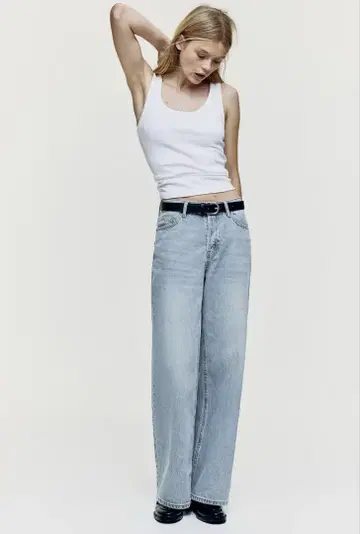 H&M 와이드 데님 팬츠 34 Zara
