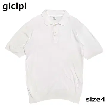 이탈리아제] gicipi 지치피 피케 셔츠 화이트 화이트 4 M