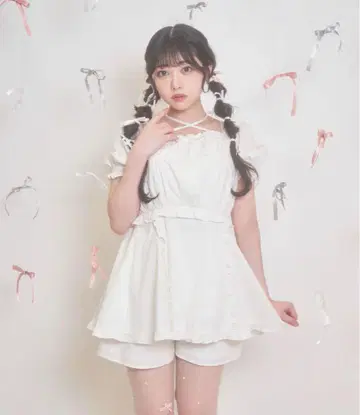허니시나몬 코튼 레이스 셋업