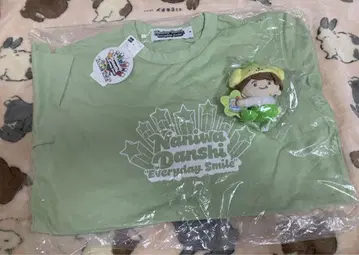 지유 나니와단시 티셔츠 M 오하시 카즈야 산리오 클립 마스코트 로손