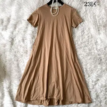 23구 페루 코튼 플레어 원피스 롱 A 라인 32 사이즈 현행 택