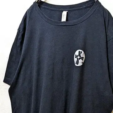 베라 캔버스 자원 봉사 티셔츠 블랙 검정 XL 구제 의류