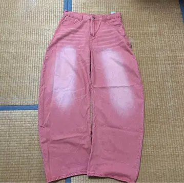 핑크 와이드 팬츠