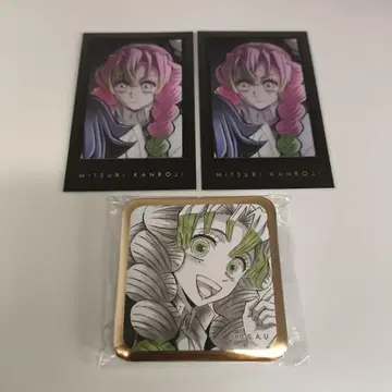귀멸의 칼날 ufotable 다이닝 복권 브로마이드 캔뱃지 칸로지 미츠리