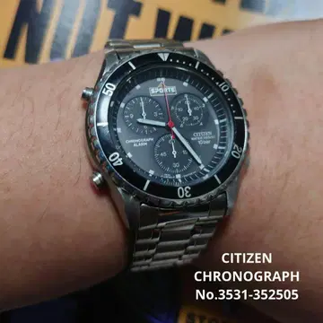 시티즌 스포르테 크로노그래프 손목시계 3531-352505