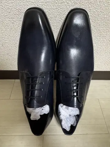 미사용품 비즈니스 슈즈 신사 신발 남성용 27.0cm 천연 가죽