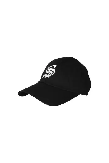 더레드스레드 S 로고 캡 스칼렛 블랙