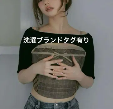 앤드메리 림마 체크 세트 톱