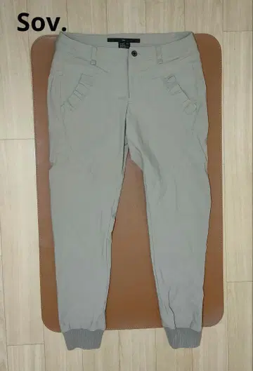 Sov. 메릴 하이 텐션 팬츠 밑단 리브
