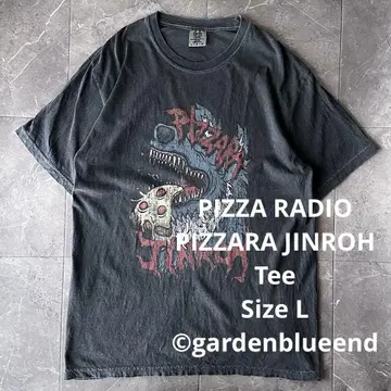 피자 라디오 피자라 진로우 프린트 티셔츠 빈티지풍 사이즈 L